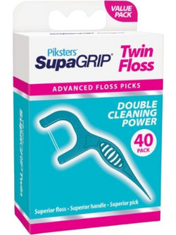 Piksters Sugargrip Οδοντικό Νήμα με Λαβή 40τμχ