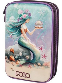 Polo Orbit Mermaid Κασετίνα με 3 Θήκες Μωβ 937056-8426