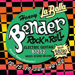 La Bella Heavy Bender B1252 Σετ 6 Χορδές Ηλεκτρικής Κιθάρας Nickel Plated Steel 12-52" Hard Tension