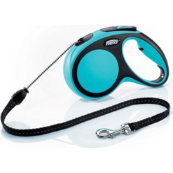 Flexi Comfort Πτυσσόμενο Λουρί Σκύλου έως 20kg 5m Τιρκουάζ Μαύρο