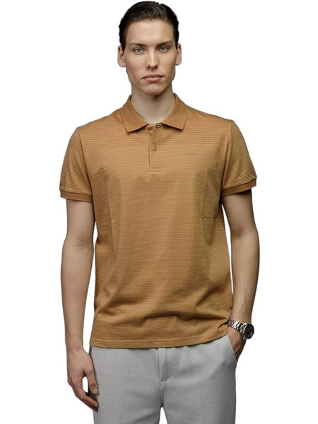 Devergo Ανδρική Μπλούζα Polo Κοντομάνικη Καφέ 1D26SS4079SS0105-5