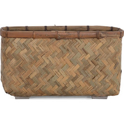 Soulworks Γλάστρα Οβάλ Bamboo 40x20x21cm 0830026