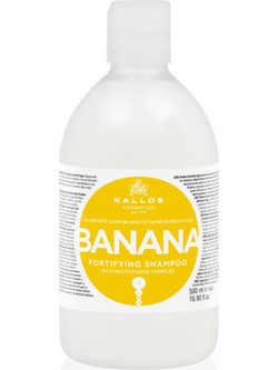 Kallos KJMN Banana Fortifying Σαμπουάν για Επανόρθωση για Ξηρά & Ταλαιπωρημένα Μαλλιά 500ml