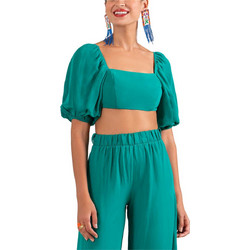 Moutaki Γυναικείο Καλοκαιρινό Crop Top Βεραμάν 24.01.19
