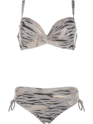 Gsecret Bikini Set Ψηλόμεσο Γκρι SQ69151-38350