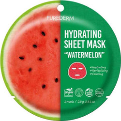 Purederm Hydrating Watermelon Sheet Μάσκα Προσώπου για Ενυδάτωση 23gr