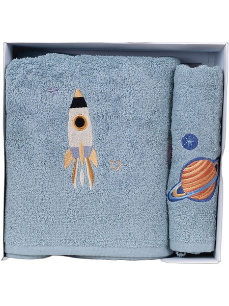 Sunshine Home Fluffy Space Σετ Παιδικές Πετσέτες 2τμχ 111-176-7