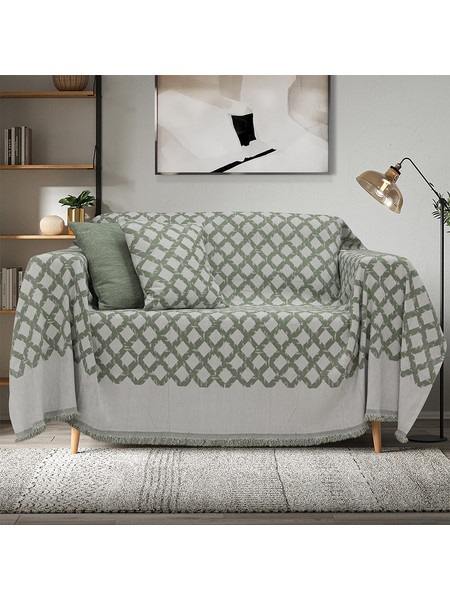 Lino Home Ριχτάρι Διθέσιου Καναπέ 180x250 Milto Green