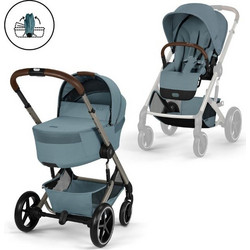 Cybex Balios S Lux Καρότσι Μωρού 2 σε 1 Stormy Blue Taupe