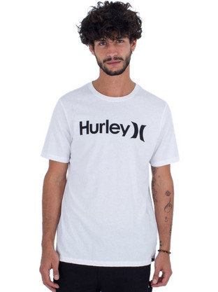 Hurley Ανδρικό Αθλητικό T-Shirt Λευκό HATS1020-H100