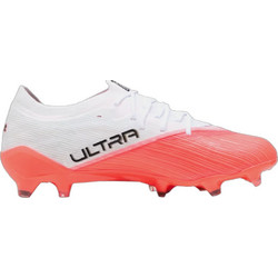 Puma Ultra Nitro 7 Pro FG 109232-01 Ποδοσφαιρικά Παπούτσια με Τάπες και Καλτσάκι Λευκά Πορτοκαλί