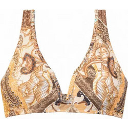 Solano Bikini Top Τριγωνάκι Μπεζ Ταμπά 1423E