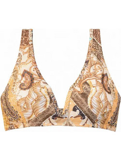 Solano Bikini Top Τριγωνάκι Μπεζ Ταμπά 1423E