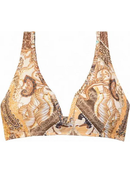 Solano Bikini Top Τριγωνάκι Μπεζ Ταμπά 1423E