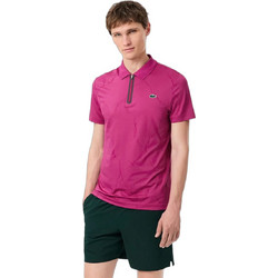 Lacoste Ανδρική Μπλούζα Polo Κοντομάνικη Φούξια DH6745-JBD