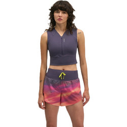 Hoka SkyBreeze Γυναικείο Αθλητικό Crop Top Ανθρακί 1178671-SQDNK
