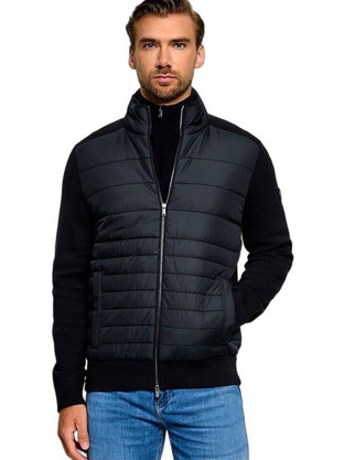 Hugo Boss Ανδρικό Μπουφάν Χειμωνιάτικο Bomber Μαύρο 50570636-001