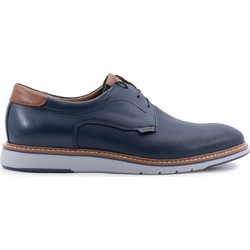 Damiani Ανδρικά Σκαρπίνια Derby Δερμάτινα Navy Μπλε 6002