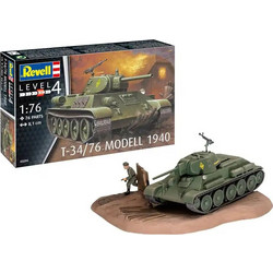 Revell T-34/76 Modell 1940 Συναρμολογούμενο Πλαστικό Μοντέλο Τανκ 1:76