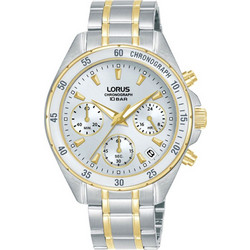 Lorus Γυναικείο Ρολόι Χρονογράφος με Ασημί Μεταλλικό Μπρασελέ RT360LX9