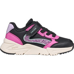 Geox Παιδικά Sneakers Μαύρα Φούξια J46M2A0FU54C9235
