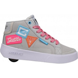 Heelys Digi Nylon Guess Παιδικά Sneakers Μποτάκια με Ροδάκια Γκρι HLY-G1W-563