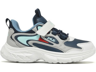 Fila Dash 3 Memory Παιδικά Sneakers Λευκά Πετρόλ 3YF63012-200