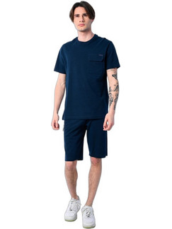 Paco & Co Ανδρικό Σετ T-Shirt & Βερμούδα Καλοκαιρινό Navy Μπλε 2531901