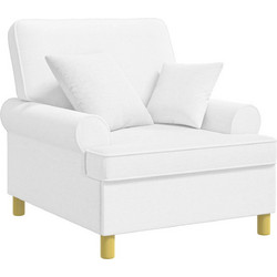 vidaXL Πολυθρόνα Λευκή 42043493