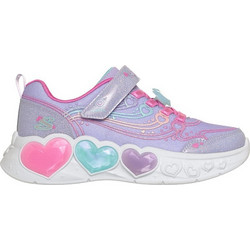 Skechers Παιδικά Sneakers με Φωτάκια Λιλά 303266NC-LVMT