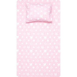 Borea Σετ Παιδικά Σεντόνια Μονά Φανελένια 160x240 Pink 2τμχ