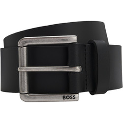 Hugo Boss Joris Roller Buckle Ανδρική Ζώνη Δερμάτινη Μαύρη 50491889-001