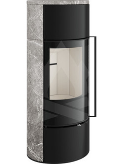 Spartherm Senso M H2O Soapstone Ivory Eboris 1300 Ατσάλινη Ξυλόσομπα Καλοριφέρ 10.3kW
