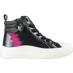 Garvalin Παιδικά Sneakers Μποτάκια Μαύρα Φούξια 261550-A054