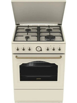 Gorenje GKS6C71CLI Κουζίνα Αερίου & Ρεύματος 71lt με Εμαγιέ Εστίες 60cm