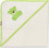 Beboulino Bear Βρεφικό Μπουρνούζι Κάπα Λευκό Lime 90x90cm