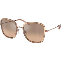 Tory Burch TY6101-33683D Γυναικεία Γυαλιά Ηλίου Τετράγωνα Μεταλλικά Χρυσά με Καφέ Φακό