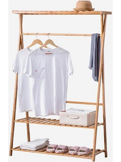 Nextdeco Βεστιάριο Ρούχων Φυσικό Χρώμα 80x42x160cm 37454