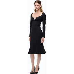 Pinko Midi Φόρεμα για Γάμο / Βάπτιση Μεταξωτό Μαύρο 107859A3MI-Z99