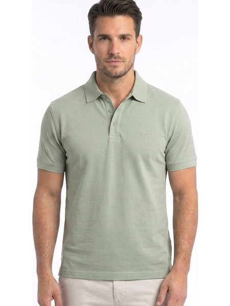 Side Effect Ανδρική Μπλούζα Polo Κοντομάνικη Πράσινο Mint PL-6234