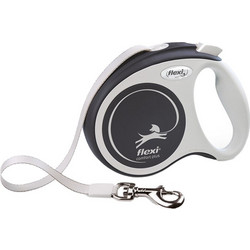 Flexi Comfort Plus Πτυσσόμενο Λουρί Σκύλου έως 60kg 5m Λευκό Ανθρακί