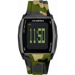 Chronotech Ψηφιακό Ανδρικό Ρολόι με Παραλλαγής Καουτσούκ Λουράκι RW0022