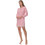 PNN Nightwear Kate Νυχτικό Εγκυμοσύνης Χειμωνιάτικο Ροζ 1252-0105