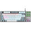 Rampage Snug K14 Μηχανικό Gaming Πληκτρολόγιο TenKeyLess RGB White Grey
