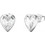 Guess Crystal Love Γυναικεία Σκουλαρίκια Καρφωτά από Ατσάλι Ασημί UBE06361JWRHT