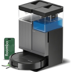 iRobot Roomba Plus 415 Combo G285040 Σκούπα Ρομπότ για Σκούπισμα & Σφουγγάρισμα με Χαρτογράφηση και Wi-Fi