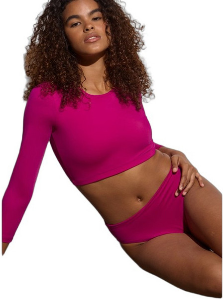 Baya Ψηλόμεσο Bikini Slip Φούξια 71113-1