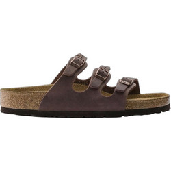 Birkenstock Florida Δερμάτινα Γυναικεία Σανδάλια Ανατομικά Σοκολατί 5390100