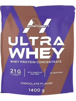 NutriYummy Ultra Whey Chocolate Πρωτεΐνη Ορού Γάλακτος Γράμμωσης 1.4kg