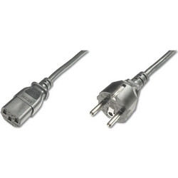 Digitus AK-440110-012-S Καλώδιο Τροφοδοσίας Schuko to IEC C13 1.2m